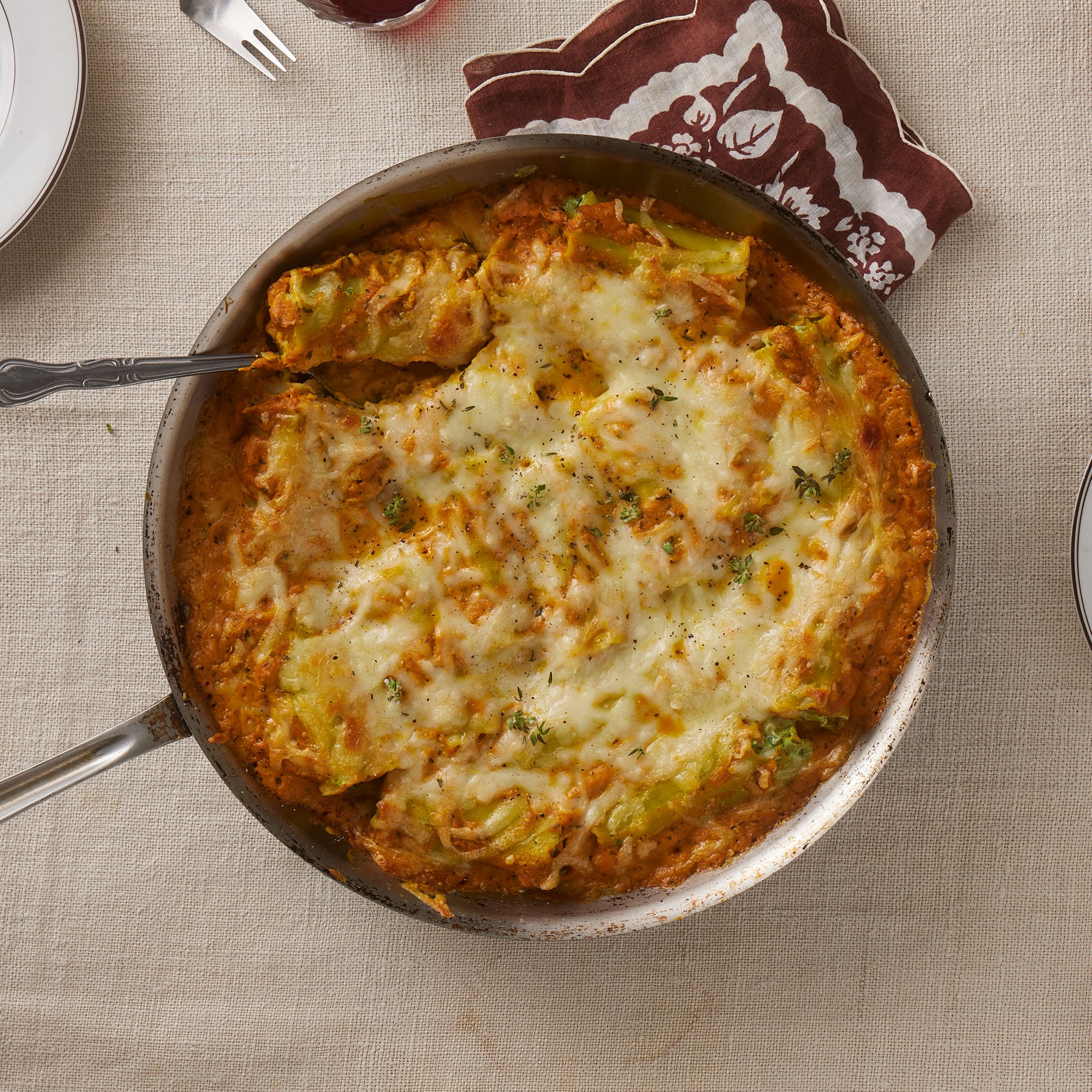 Pumpkin Lasagna Roll-Ups