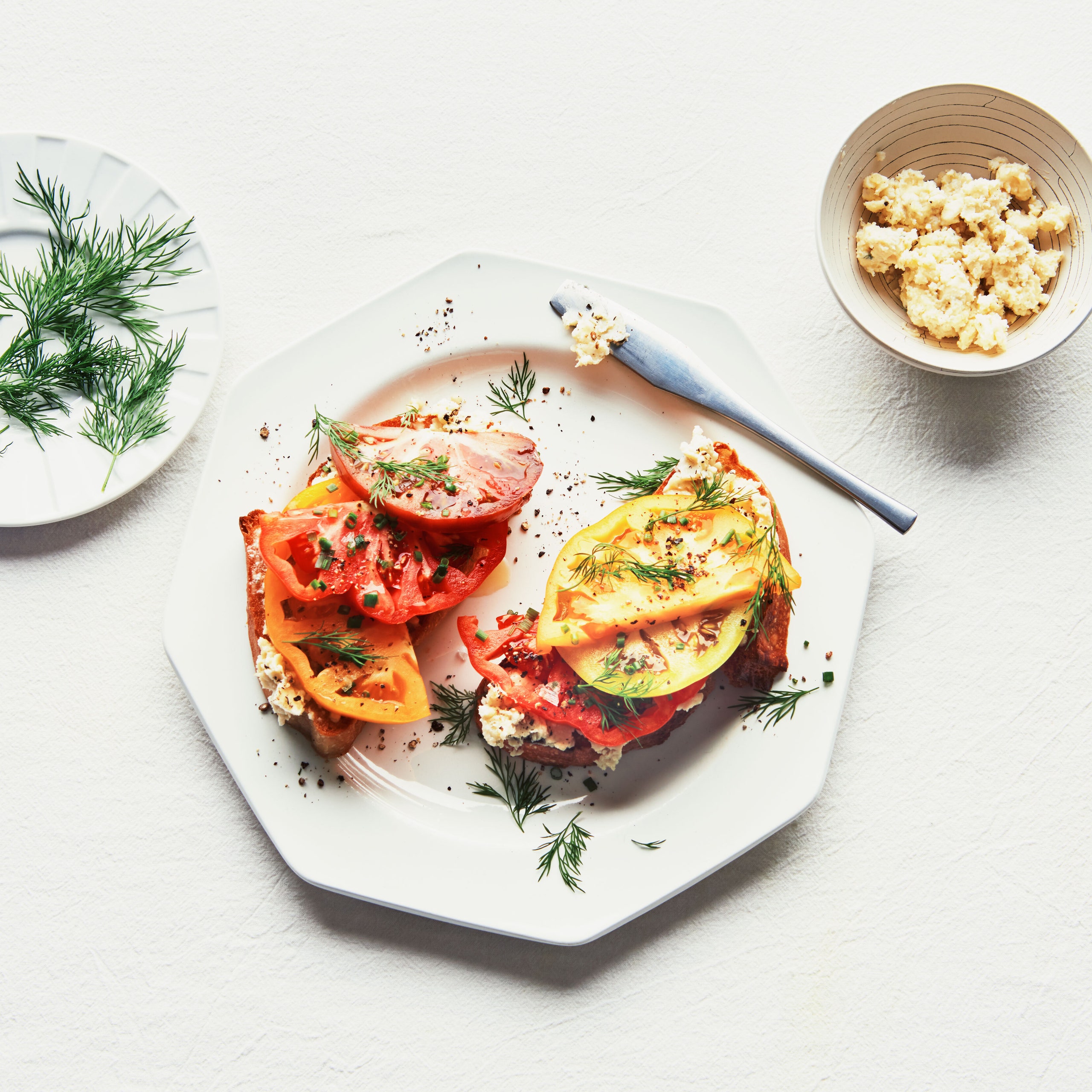 Tomato Toast With Blue Cheese Butter